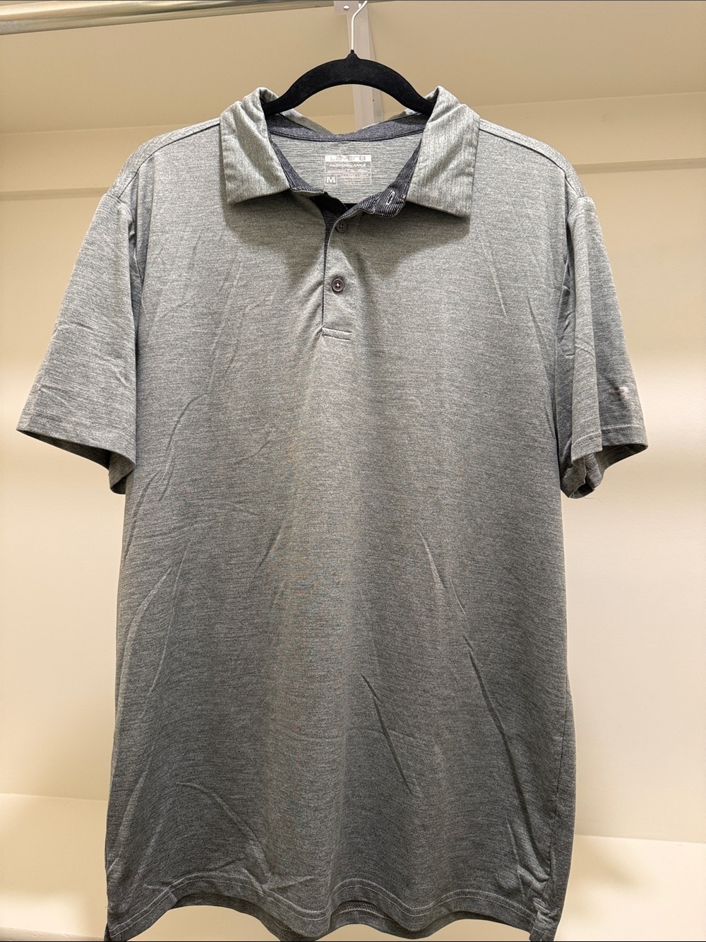 Men's Grey Performance Polo Shirt